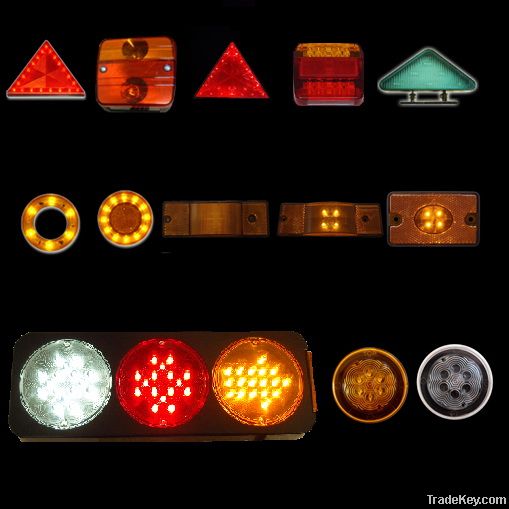 ECE SAE LED truck parts stop light tail lamp turn signal side marker