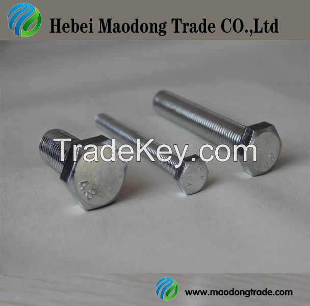 carbon steel DIN931/DIN933 Hex Bolt class4.8