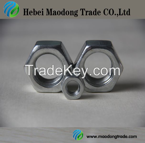 zinc plated/galvanized DIN934 Hex Nut