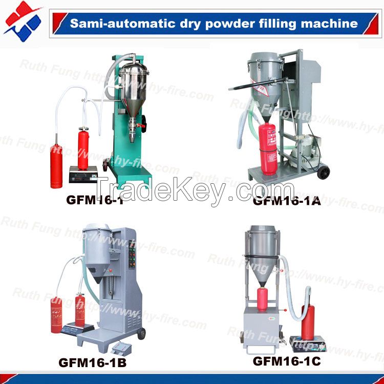 Automatic fire extinguisher dry powder filling machine