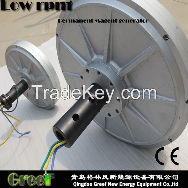 0.05-10KW 100-400RPM Disc Coreless Permanent Magnet Generator! Direct drive Low speed PMG