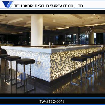 TW  Acrylic Modern Bar Counter for Nightclub/Pub/Lounge