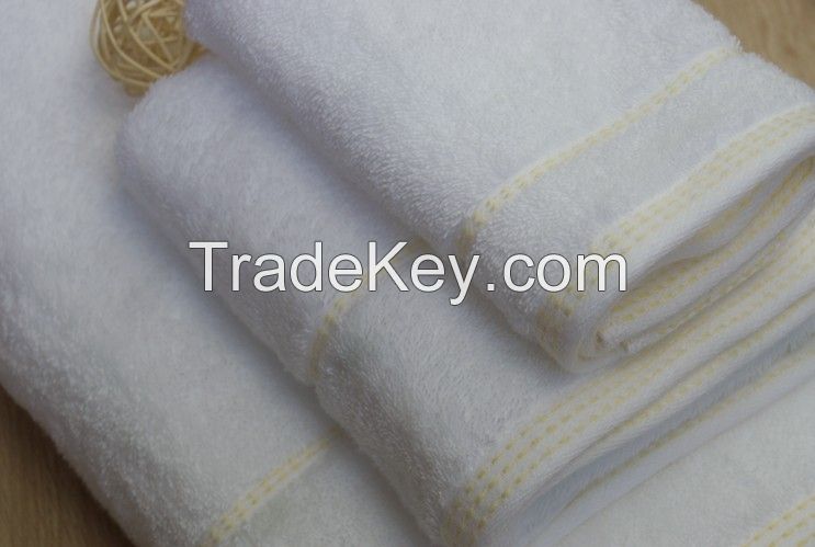  Hotel Hand Towel With Dobby Custom Logo 