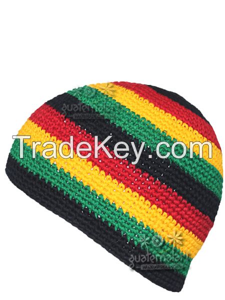 Rasta Skull Cap