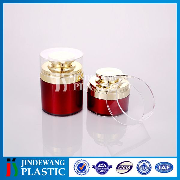 acrylic airless jar cosmetic cream jar with airless pump 