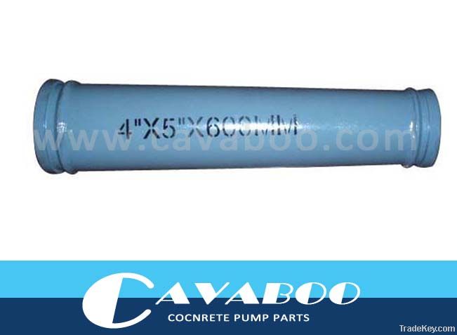 Concrete pump reducing pipe