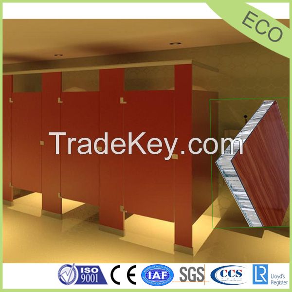 Toilet partition Made of aluminum honeycomb composite panel