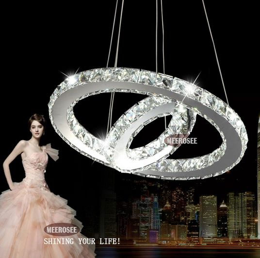 Best Selling LED Crystal Ring Chandelier Light Modern LED lighting rings Lusters