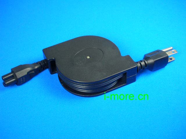 Dual Unidirectional retractable power cord-3C