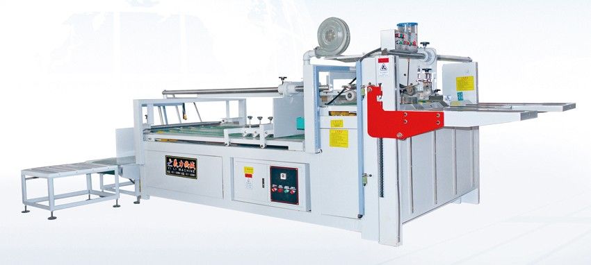 semi-automatic folding gluing machine for corrugated paperboard