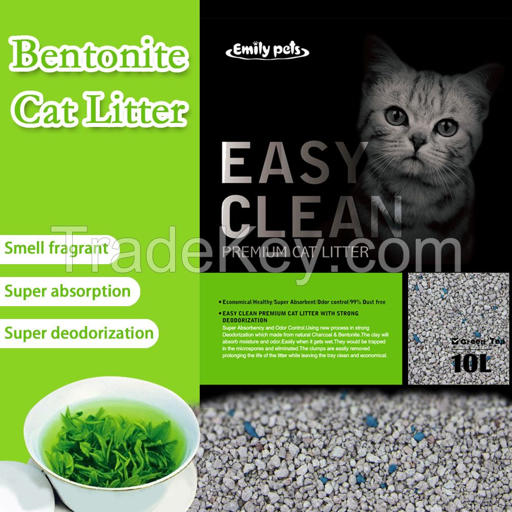 Bentonite Cat Litter(1-4MM odd shaped) Emily pets products