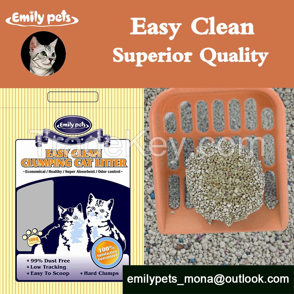 Bentonite Cat Litter(1-4MM odd shaped) Emily pets products