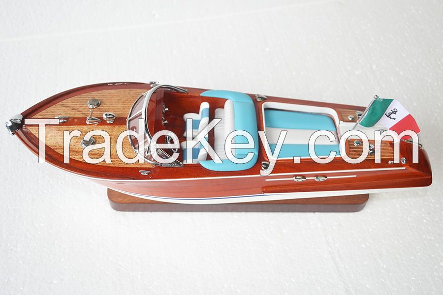 WOODEN MODEL BOAT