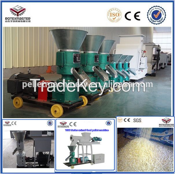 CE Flat Die Animal Feed Pellet Mill/Feed Pellet Machine For Horse