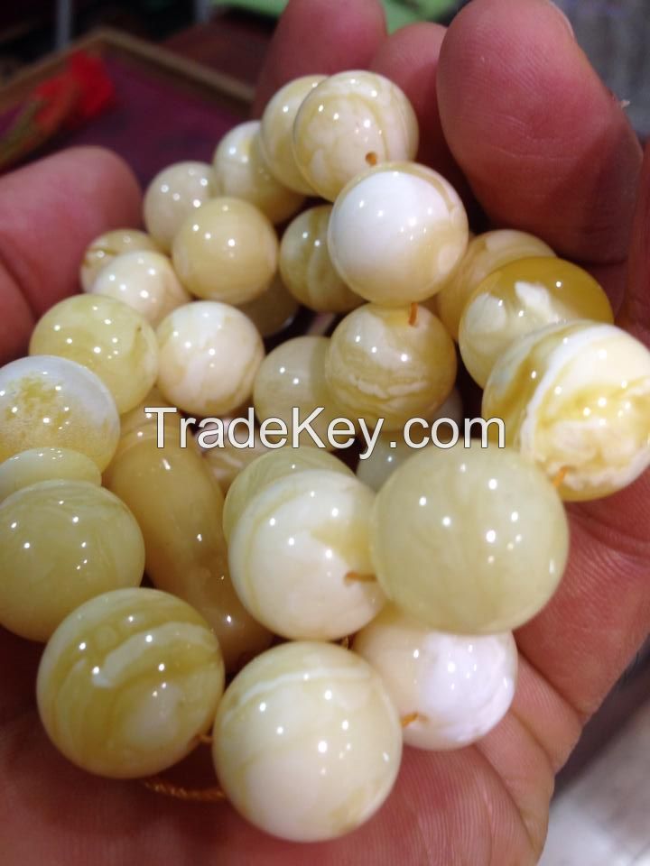 NATURAL AMBER ROSARY SIZE 12MM - PRODUCER