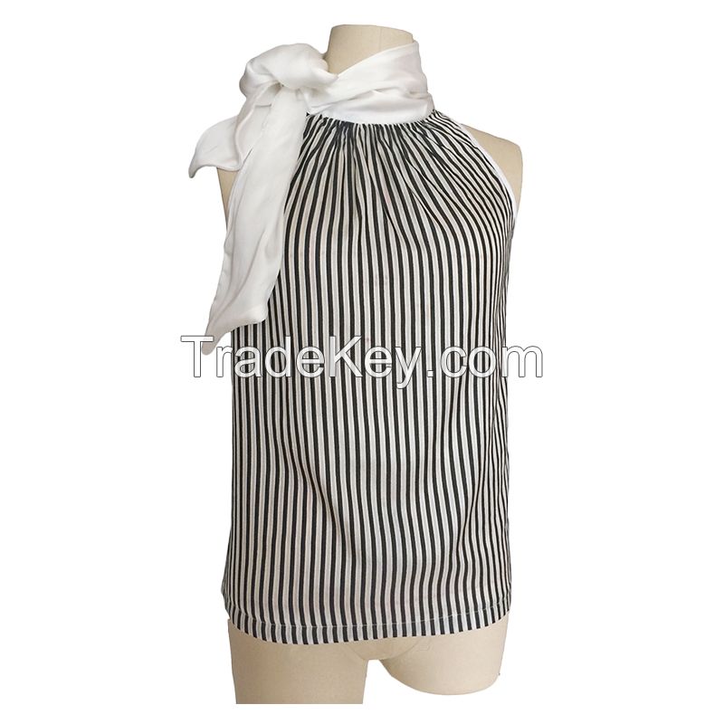 Striped Sleeveless Shirt