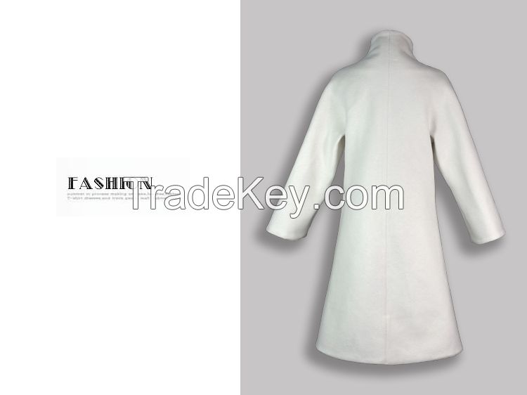 Milkly White Cashmere Coat