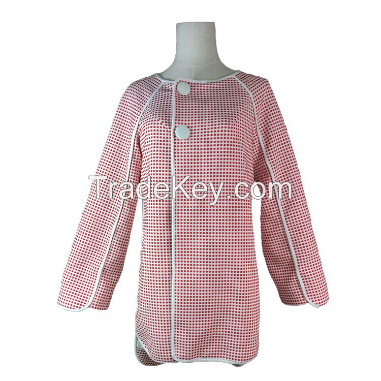 New Design Red Plaid Raglan Sleeve Coat for Ladies