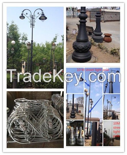 Cast Aluminum Outdoor Decorative Lamp Pole