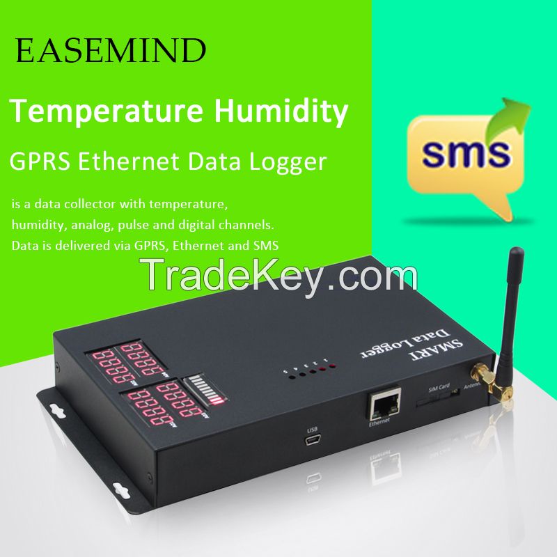 Temperature Humidity GPRS Ethernet Data Logger