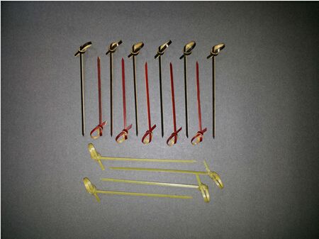 disposable bamboo knotted picks