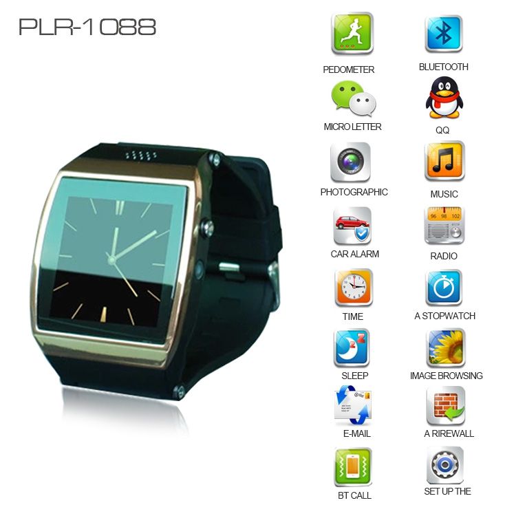 Fashion Answer Phone Calls Pedometer Cheap Price Bluetooth Watch Wrist Mobile 