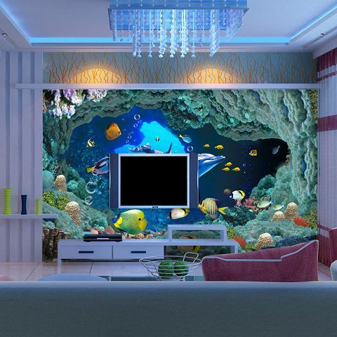 Post free anime cartoon wallpaper bedroom living room children&#039;s room