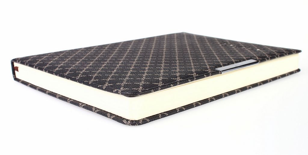 Black Brown PU/PVC Leather Cover Business Diary