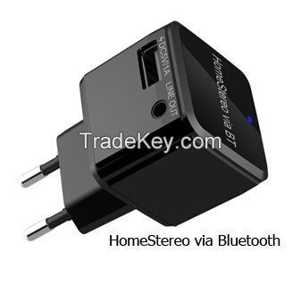 Bluetooth Receiver for Home Stereo with 1AMP USB charging port