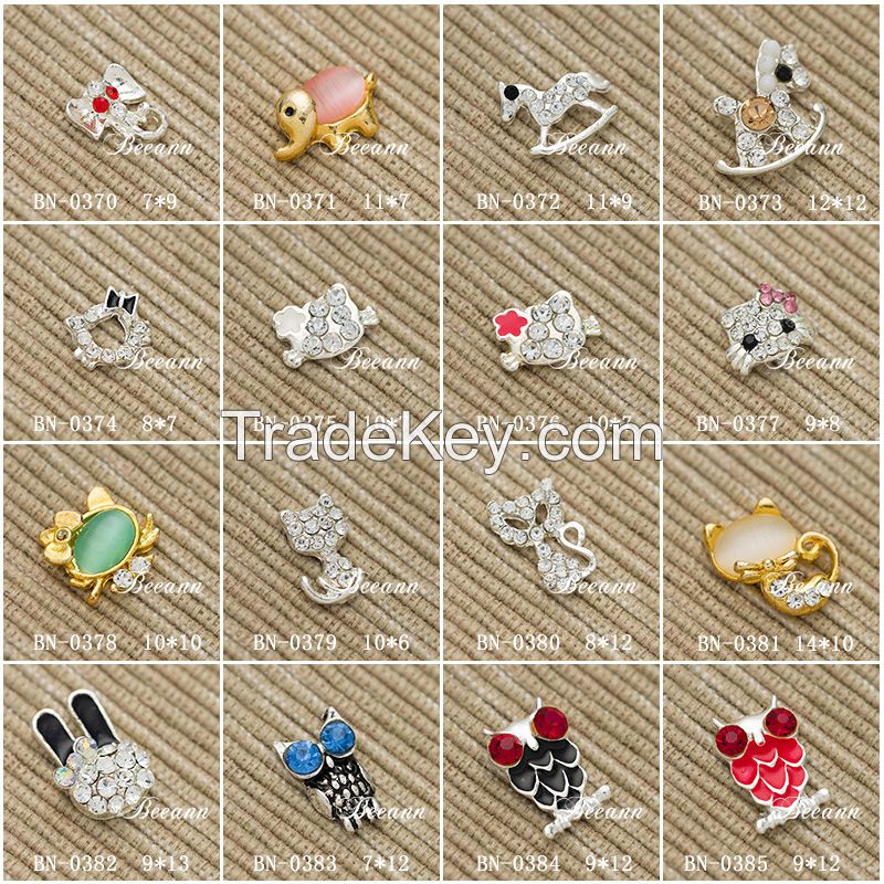 3d new fashion animal nail art jewelry