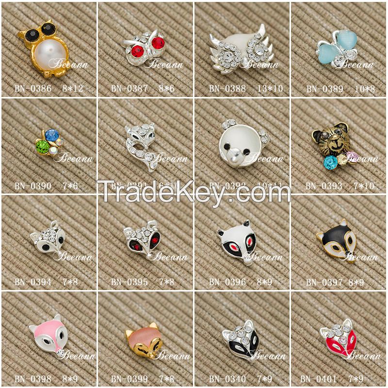 3d new fashion animal nail art jewelry