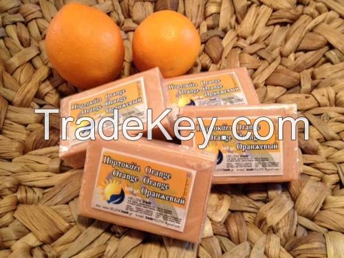 Greek Olive Oil Soap - with Essence of Orange Fruit.