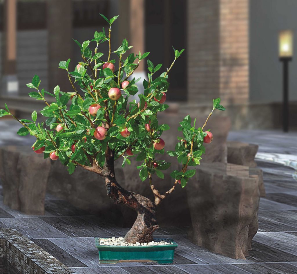 artificial led  fruit bonsai lights high simulation led apple bonsai for home &amp; hotel decoration