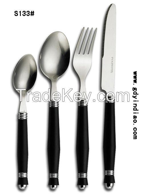 High Class stainless stain kinfe fork and spoon  tablewares 