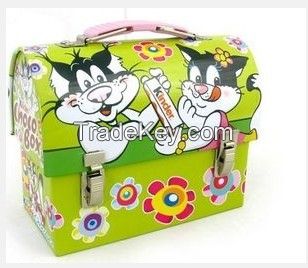 Beatiful cartoon character lunch tin box