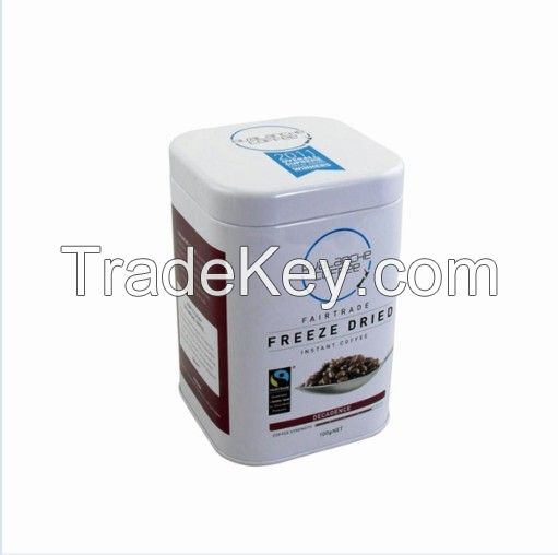 China cheap square airtight tea tin can