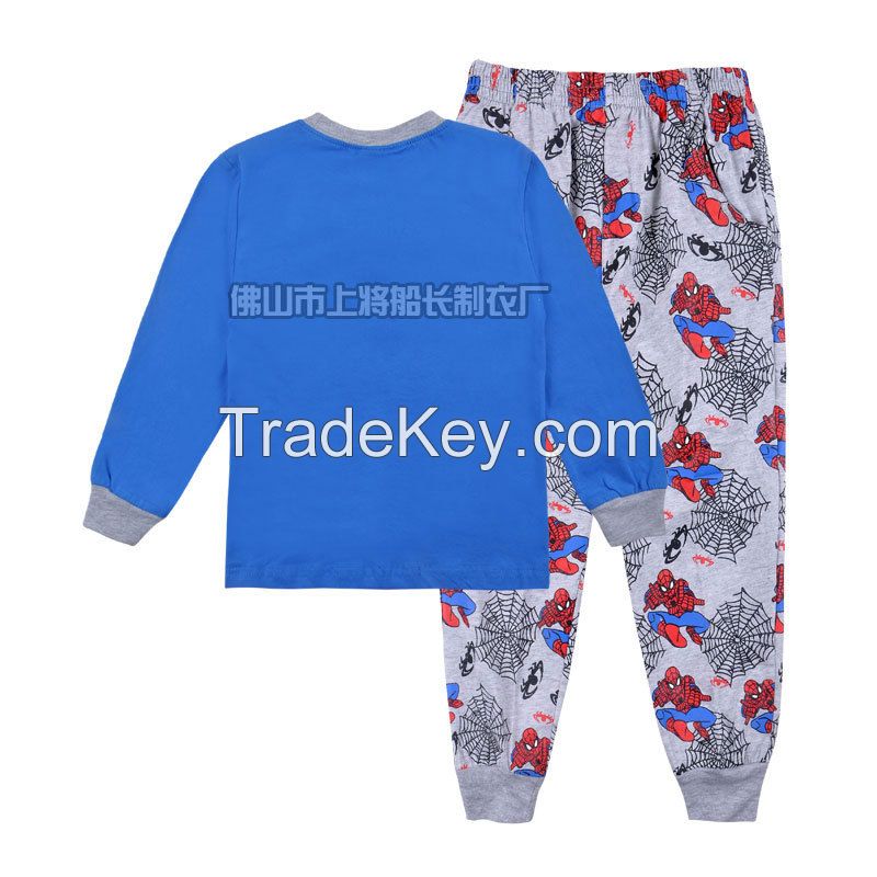 PETELULU Wholesale - children clothes 2014 fall autumn boys  Spiderman long sleeve styling cartoon t shirt winter children clothing  