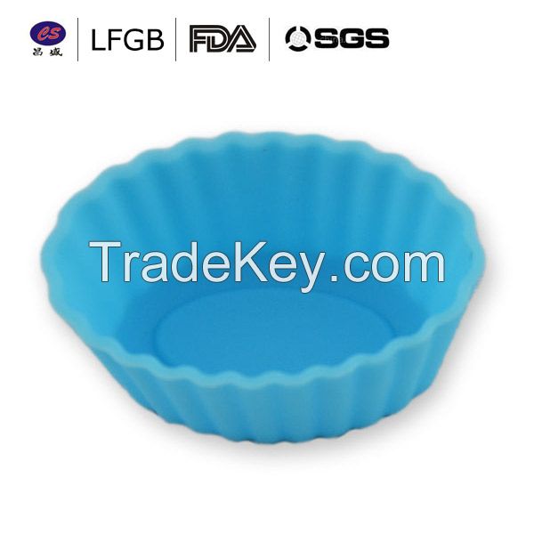 Customized top quality heat resistance silicone cup cake molds