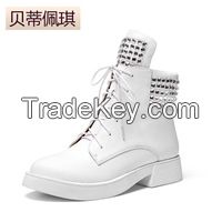 Lacing Rhinestone Boots