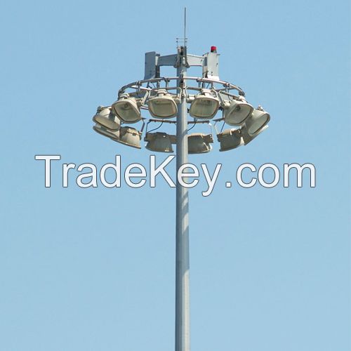 High mast  Galvanized steel Pole 