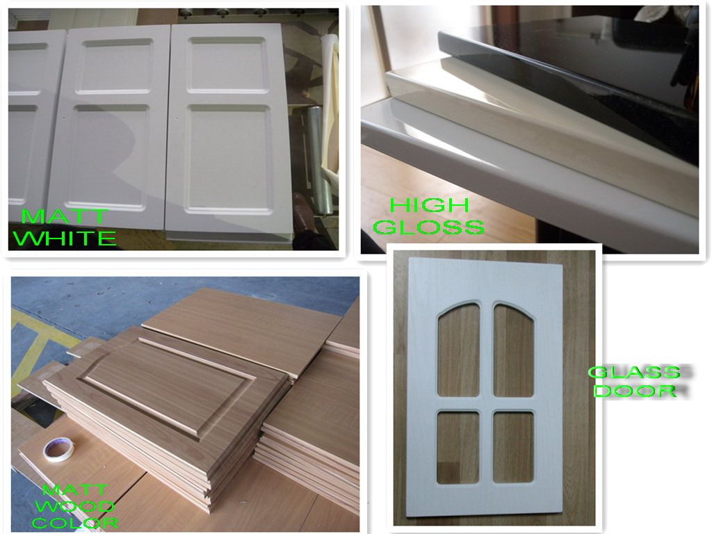 cheap PVC foiled kitchen cabinet door