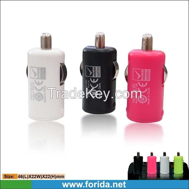 5V 2.1A micro usb car charger for iphone mini dual usb car charger