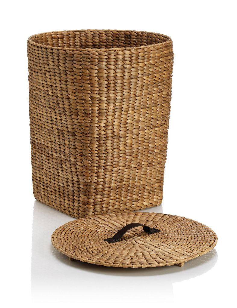 Straw laundry basket for wholesale