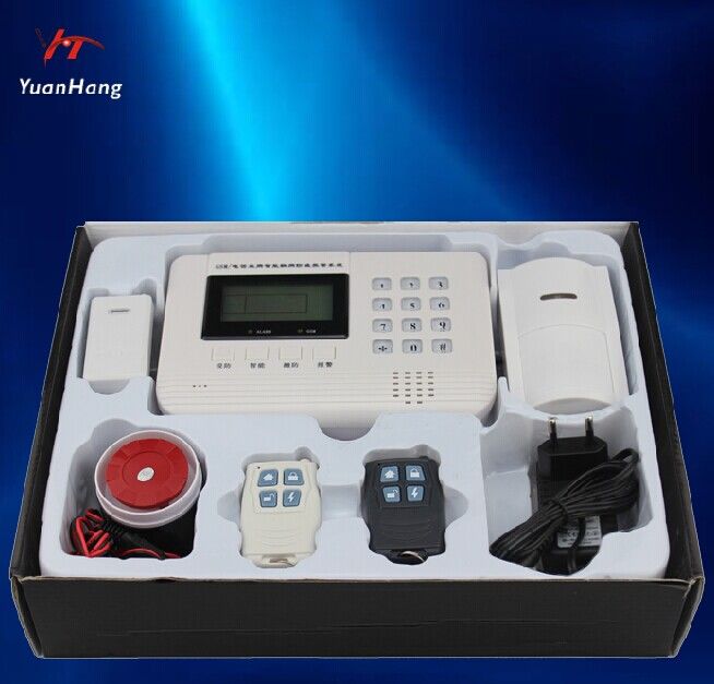 GSM+PSTN auto dial SMS home burglar security alarm system