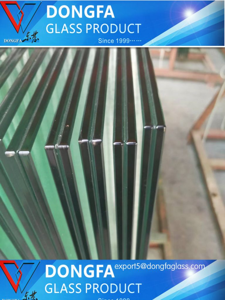 High performance Architectural laminated glass irregular shape custom