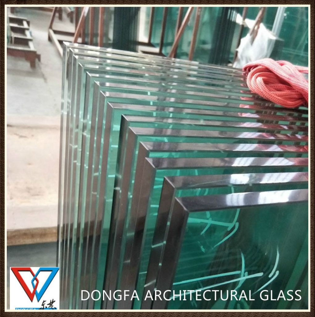 Frameless Sentryglas glass railing for high-rise glass balustrade system