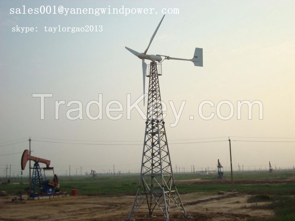 YANENG 10KW wind turbine, wind power generator, windmill complete sytem 