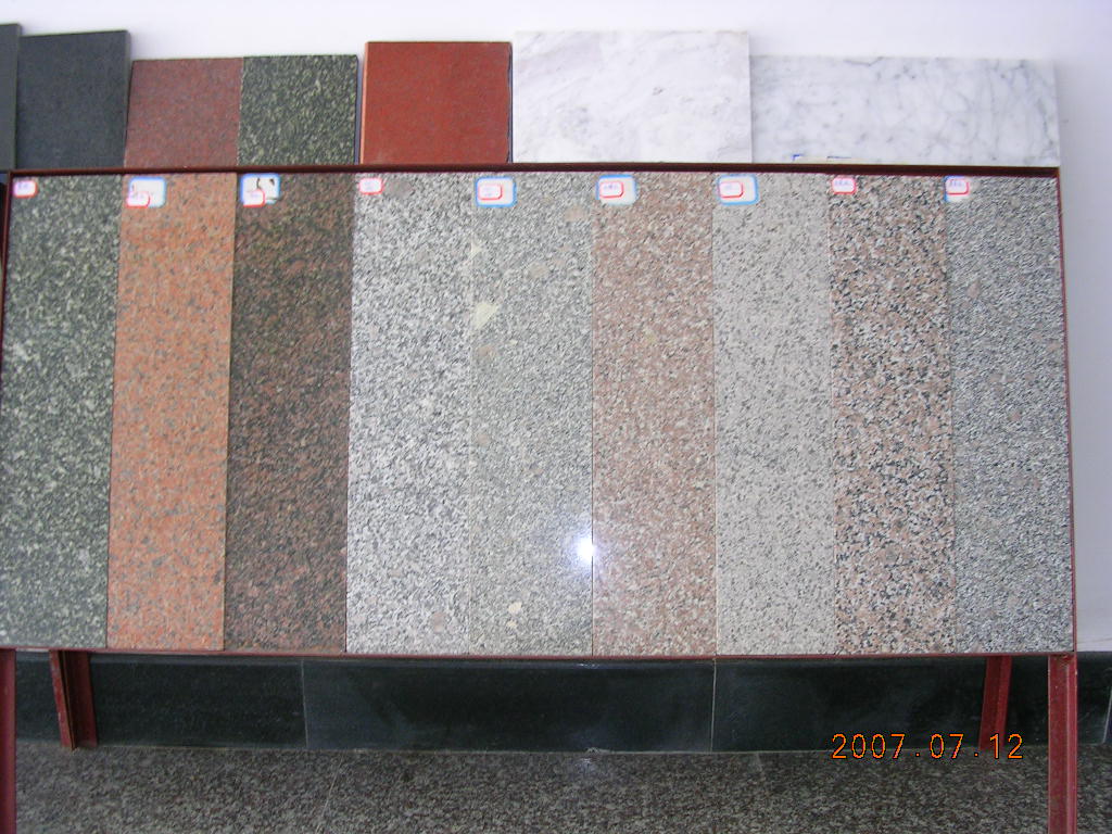 the tile and slab granite, marble, sandstone