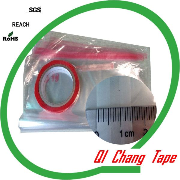 Resealable bag sealing tape