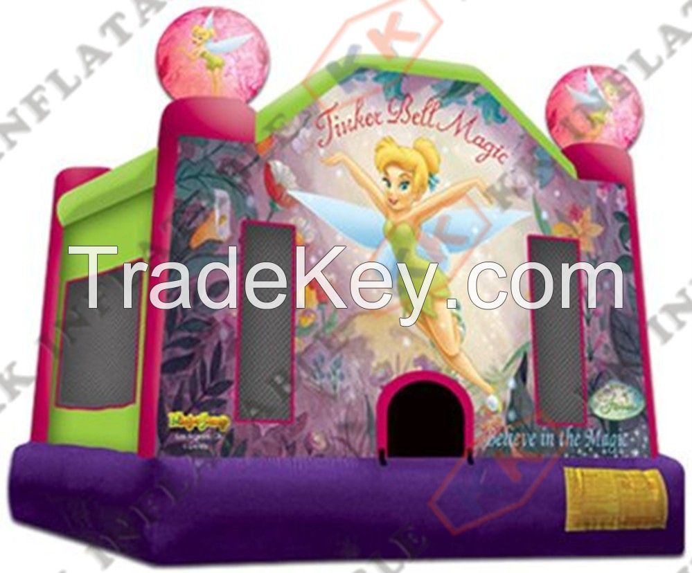 Hot selling commercial inflatable princess bouncy castle for kids